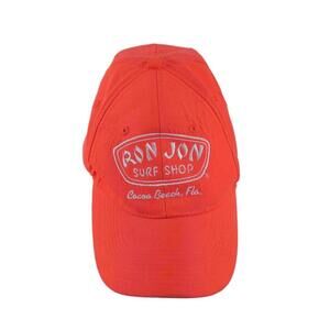 Ron Jon Surf Shop Cocoa Beach Florida Y2K Neon Orange Baseball Hat‎